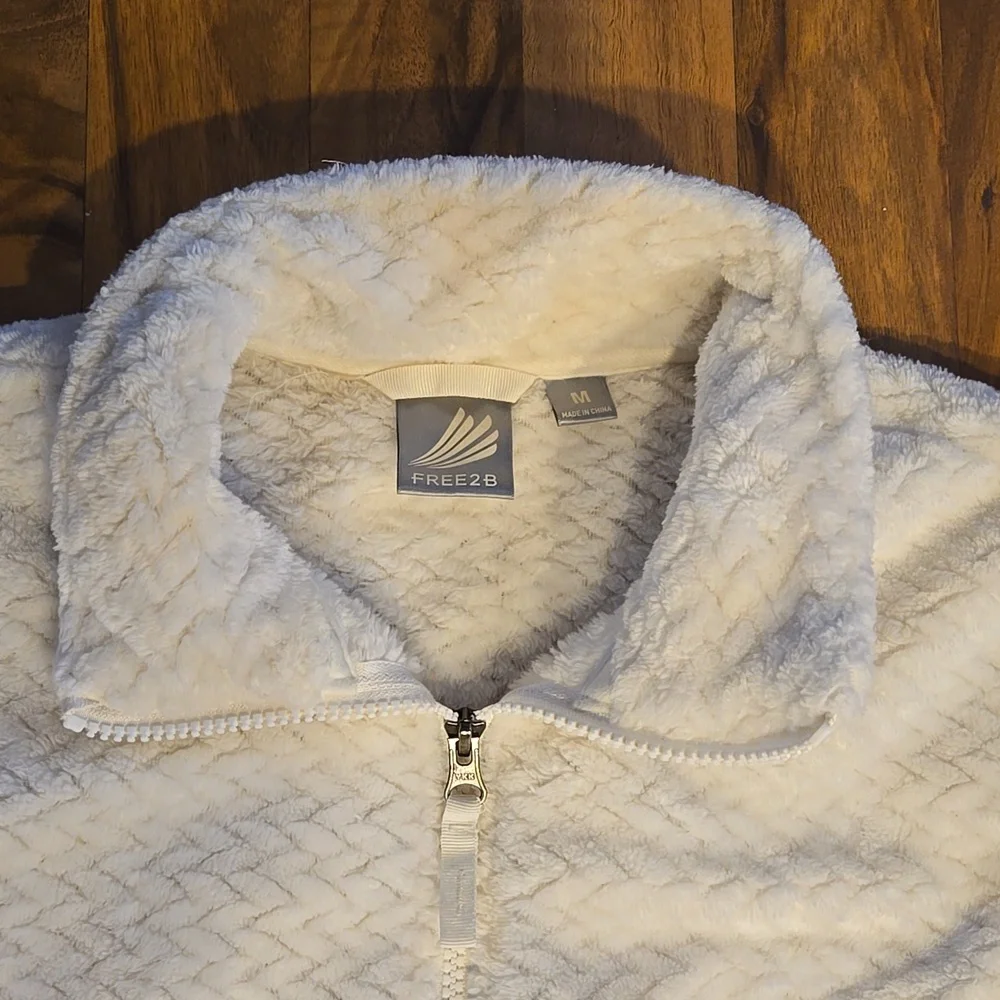Cozy Cream Zip-Up Jacket